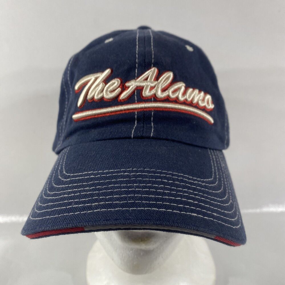 The Alamo San Antonio Texas Navy Blue Embroidered Baseball Cap Hat OSFA